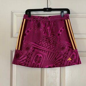 Adidas/Farm Rio Women's Pink and Yellow Graphic A-Line Skirt